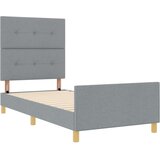  Postelja svetlo siva 90x200 cm iz tkanine, (22049395) | Shoptok.si