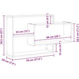 Zidna polica Artisan hrast 104x20x58,5 cm izrađeno drvo | shoptok.hr