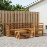  Set vanjskih sofa 5 kom. Prirodna Poliester | shoptok.hr