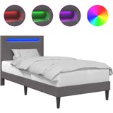  Krevetna konstrukcija Siva 90 x 200 cm Umjetna koža | shoptok.hr