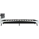  Okvir za krevet od umjetne kože s LED svjetlom crni 140x200 cm | shoptok.hr