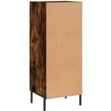 vidaXL Komoda dimljeni hrast 34,5x34x90 cm inženirski les | Shoptok.si