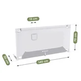 Cover 44 zaštitna ograda za krevet 140cm, belo-siva ( 8431 )