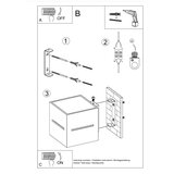 Nice Lamps Črna stenska svetilka Lorum – | Shoptok.si