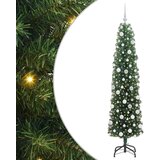 vidaXL Umestno božično drevo Zelena 180 cm PVC in Jeklo in Plastika | Shoptok.si