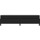 vidaXL Posteljni okvir z vzmetnico Črna 100 x 200 cm Umetna koža | Shoptok.si