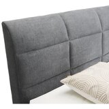 Mömax Postelja Boxspring Runner Siva, 90x200 | Shoptok.si