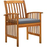  3058088 5 Piece Garden Dining Set with Cushions Solid Acacia Wood (45962+2x312130) | shoptok.hr