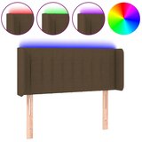  LED uzglavlje tamnosmeđe 93x16x78/88 cm od tkanine | shoptok.hr