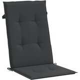  Jastuci za vrtne stolice 4 kom crni 120 x 50 x 3 cm od tkanine | Eponuda.com