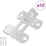 Zaključavanje vrata 12 pcs Srebrno 70 x 8 mm Čelik | Eponuda.ba