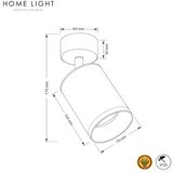 HOME LIGHT Talia 105 Spot lampa bela Cene