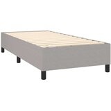 vidaXL Box spring postelja z vzmetnico svetlo siva 90x190 cm | Shoptok.si