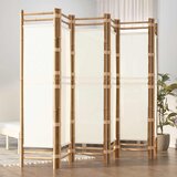  Sklopiva sobna pregrada s 6 panela 240 cm od bambusa i platna | shoptok.hr