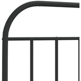  Metalni okvir za krevet s uzglavljem crni 75x190 cm | shoptok.hr