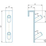  Kuka za radijator INOX nerđajući čelik/sjajni hrom | Eponuda.com