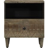  Noćni ormarići 2 kom svijetlo sivi 40x33x46 cm Puno drvo Mango | shoptok.hr