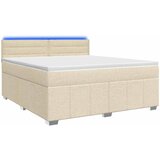  Boxspring krevet s madracem Krem 140 x 200 cm Tkanina | shoptok.hr