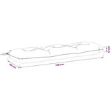  Jastučić za klupu VIANEN 100% poliester Crvena 130 x 30 x 12 cm - Crvena 130 x 30 x 12 cm | shoptok.hr
