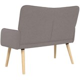  Kauč za dvoje Sivo-smeđa 115 x 61 x 87 cm tkanina | shoptok.hr