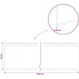  Ograda oko Travnjaka 10 m x 10 cm Pocinčani čelik Srebrna | shoptok.hr