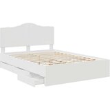  Krevetna konstrukcija Bijelo 140 x 190 cm Inženjersko Drvo | shoptok.hr