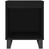  Nočna omarica 2 kosa črna 40x35x50 cm inženirski les, (20916278) | Shoptok.si