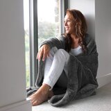  Topla odeja Snug-Rug Sherpa - temno siva Cene