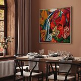  Slika - Franz Marc – The waterfall (Women under a waterfall) 40x40 U prirodnom drvenom okviru | shoptok.hr