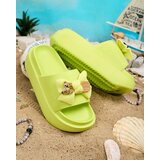 Resti Royalfashion Women's rubber flip-flops with decorative bow Nilm | ePonuda.com