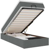 vidaXL otomanski okvir kreveta s madraca tamnosivi 90x200cm od tkanine | shoptok.hr