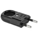 Cabletech vtikač za kabel , 2-PIN, 220 v, črn u