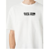 Koton Oversize T-Shirt Slogan Printed Crew Neck Short Sleeve | Shoptok.si