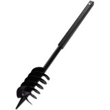 Crna čelična burgija za zemlju sa svrdlom i ručkom 120mm dupla spirala | shoptok.hr