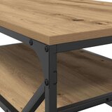  Stolić za kavu s policom artizan hrast 90x50x40 cm drvo | shoptok.hr