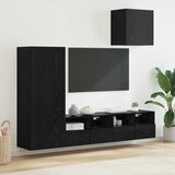 TV zidne jedinice 4 pcs Crni hrast Konstruirano drvo | Eponuda.ba