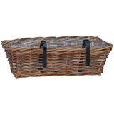  Viseća Košara za Saksije s pohranom 2 pcs Smeđa 48 x 22 x 15 cm | shoptok.hr