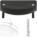  Tripod za logorsku vatru 3 pcs Crna Čelik | shoptok.hr