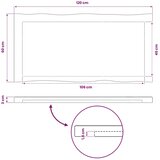  Pravokutni stolni vrh 120 x 60 x 3 cm Pravokutni - Bijela 90 x 55 x 3 5 cm Živi rub 2 strane | shoptok.hr