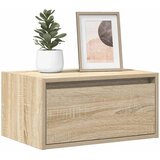  Zidni noćni ormarić s LED svjetlima boja hrasta sonome | shoptok.hr