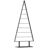 Metalna božićna jelka s stalakom Crna 180 cm Čelik | shoptok.hr
