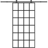  Klizna vrata s okovom 102x205 cm ESG staklo i aluminij | shoptok.hr