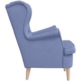 vidaXL Fotelja traper-plava 74x84x100 cm od tkanine | shoptok.hr