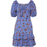 Dorothy Perkins Tall Poletna obleka modra / zelena / breskev / rdeča | Shoptok.si