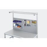 RAU Luknjičasta plošča, s štirikotnimi luknjami, višina 650 mm, za mizo širine 1200 mm | Shoptok.si