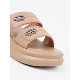 SEASTAR Beige women's platform flip-flops | ePonuda.com