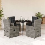 vidaXL 5-dijelni vrtni blagovaonski set sivi od poliratana | shoptok.hr
