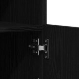  Stranica s LED lučmi Črna Oreh 60,5x37x100 cm | Shoptok.si