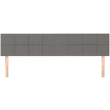  Uzglavlja 2 kom tamnosiva 90x5x78/88 cm od tkanine | shoptok.hr