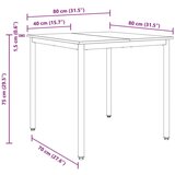  Blagovaonski stolovi METAL | shoptok.hr